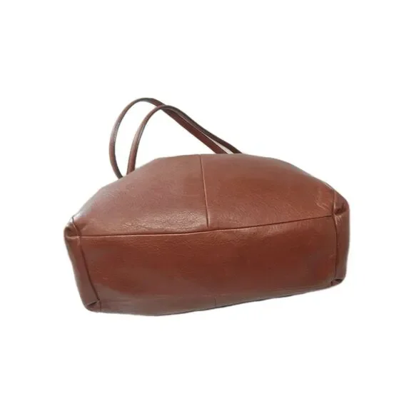 Coach Madison Phoebe Pebble Leather Cognac Brown Handbag 26224 - Picture 8 of 9